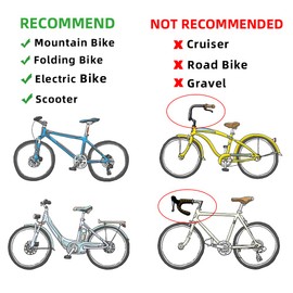 RBRL Bike Mirror Bar End Bike Mirror, Rotatable Bicycle Mirror, Automotive Grade Glass Bike Side Mirrors, Scratch Resistant E-Bike Universal Rearview Mirrors for Mountain bike (Right)