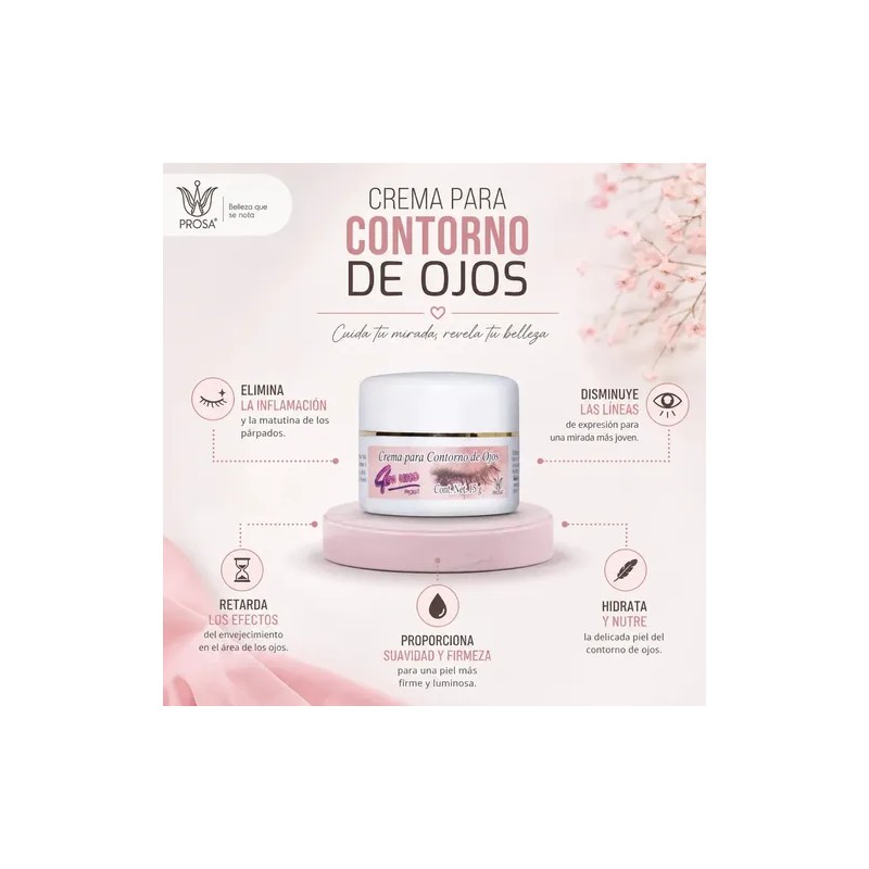 Prosa Crema Contorno Ojos Hidrata Suaviza Uso Día Noche