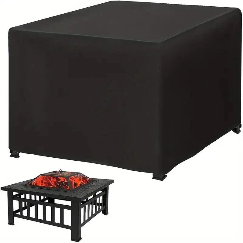 Waterproof Square Fire Pit Cover for Outdoor Protection – 210T
