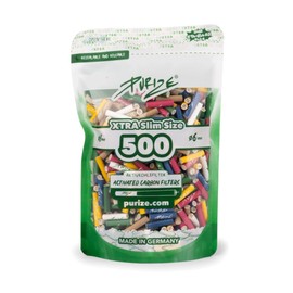 PURIZE® 500 Xtra Slim Bag - Premium Activated Carbon Filter for Refined Enjoyment - Multicoloured