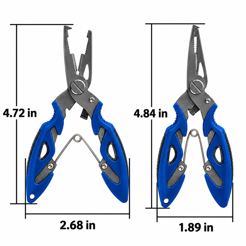 Stainless Steel Fishing Pliers for Line Cutting – Compact Hook