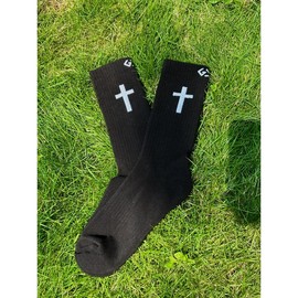 God First + Im Second Pair Socks - Faith-Inspired Socks with Bold Design, Breathable Fabric-Trust God - Color: God