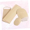 TOVINANNA 6pc Natural Loofah Bath Set Exfoliating Gloves Lotion Applicator