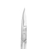QVS Curved Nail Scissors Large Handle Pack of 1 silver