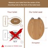 Elongated Toilet Seat Molded Wood Toilet Seat with Quietly Close