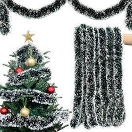 ROLLWAY Artificial Fir Garland, Green, 185 cm, Artificial Fir Garland, Injection Moulded, Pine Branches, Cedar Garland, Decoration, Christmas, Fir Green, Winter for Stairs, Fireplace and Party