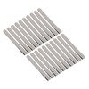 20pcs Stainless Steel Hemming Clips 3 Inch Measurement Ruler Quilting