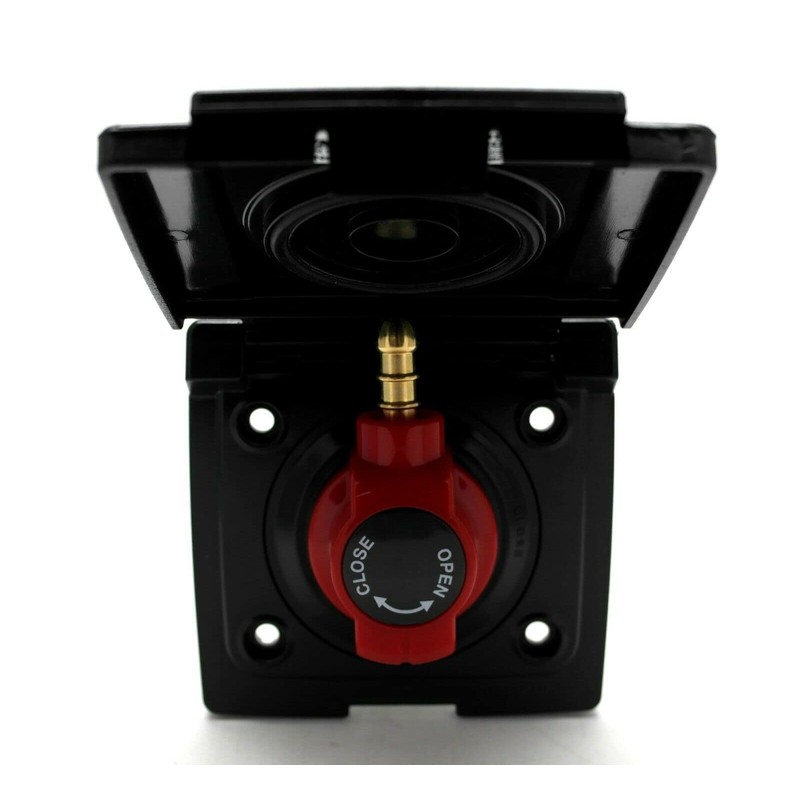 Bullfinch Caravan Black BBQ Gas point and Quick Release Plug