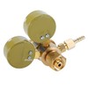 YaeTek Dual Gauge Oxygen Regulator Solid Brass Inlet Thread CGA540