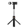 K10-S Black Bluetooth Remote Fill Light Tripod Selfie Stick Horizontal