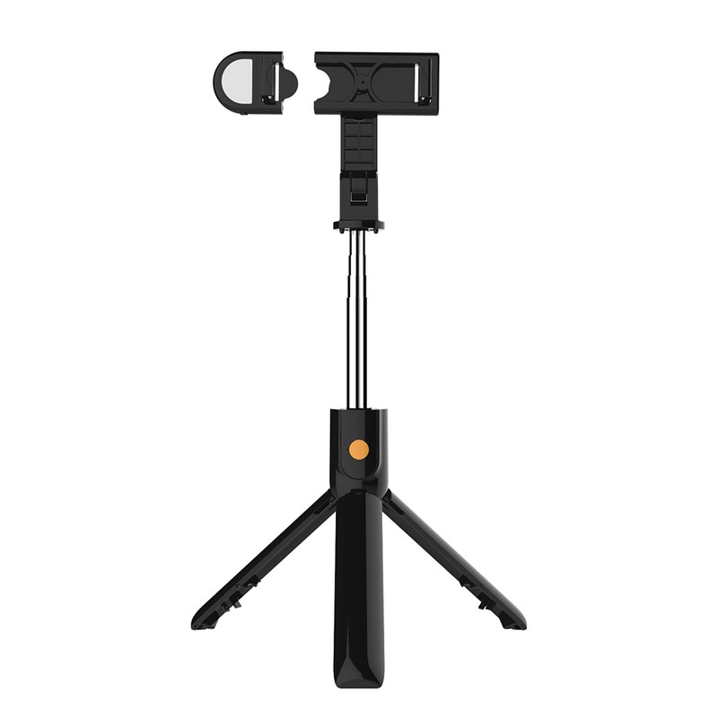 K10-S Black Bluetooth Remote Fill Light Tripod Selfie Stick Horizontal