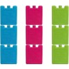 Set of 3 mini ice brick pack block blocks freezer