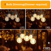 Outdoor String Lights, 55FT Shatterproof LED Patio Lights With 30