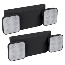 Ciata Led Emergency Lights for Business, for Home Power Failure - Ultra-Bright Led Emergency Lights with Battery Backup, Fire Emergency Lights, Made from Engineering-Grade Thermoplastic - 2 Pack