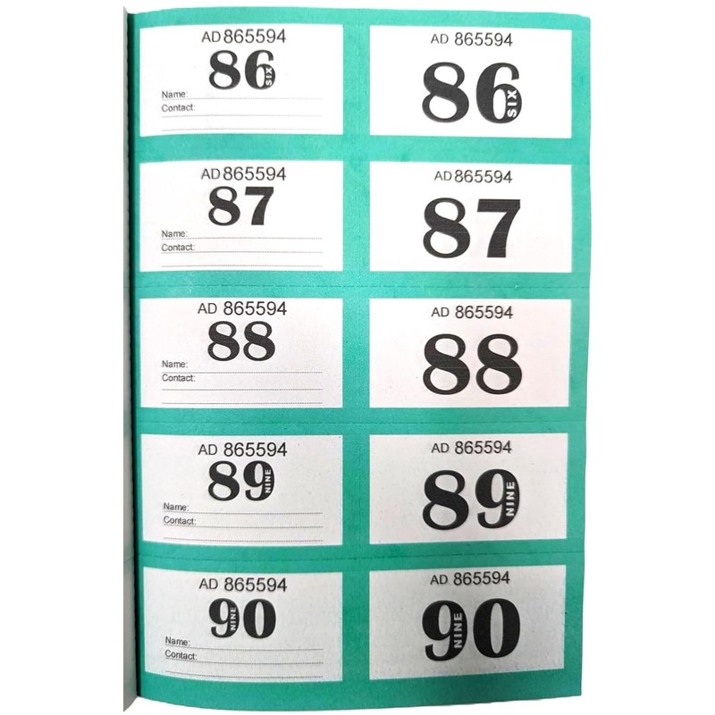 YLAB - Raffle Tickets - Jumbo Extra Large - 1-400