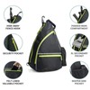 Toolzia Pickleball Sling Backpack Crossbody Sports Bag with Paddle Holder
