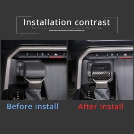 MODY ABS Carbon Fiber Central Gear Shift Head Knob Cover Trim For Toyota Tacoma 2024