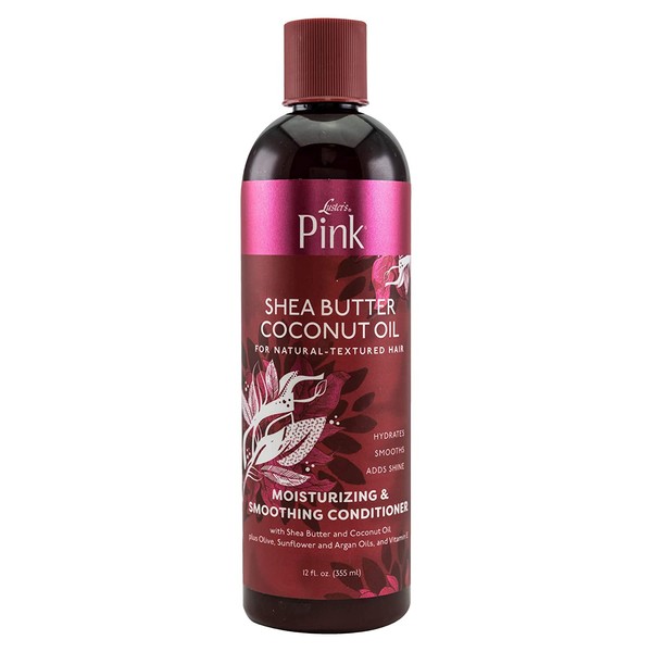 Luster's Lusters Pink Shea Butter Coconut Oil Moisturizing & Silkening Conditioner for Hair, 12 Oz