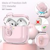MHYALUDO for AirPods 4th Generation Case Cover 2024, Military-Grade Shockproof,