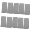 Operitacx DIY Engraving Blanks Metal Sign 10/Pack Blank Name Plate