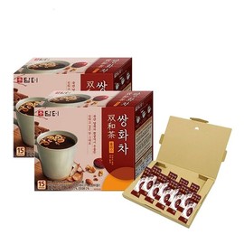 [No Box] Damto Sanwha Tea 15 Packets (0.5 oz (15 g) per Packet x 2 Boxes, Sowacha Korean Food, Health Tea, Traditional Tea, Fruits, Jujube Walnuts, Almonds, Powder, Stick Type, Delicious, Easy to