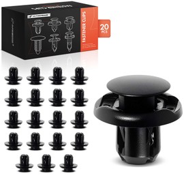 A-Premium 20PCS Nylon Front Spolier & Grille Push-Type Retainer Clips Compatible with Toyota Sienna 2011-2017 & Lexus HS250h 2010-2012, RC F 2015-2017 - For 9mm Hole