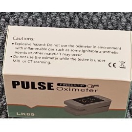 Unbranded Pulse Oximeter LK89 Finger Oximetry Saturation Heart Rate Pressure Monitor