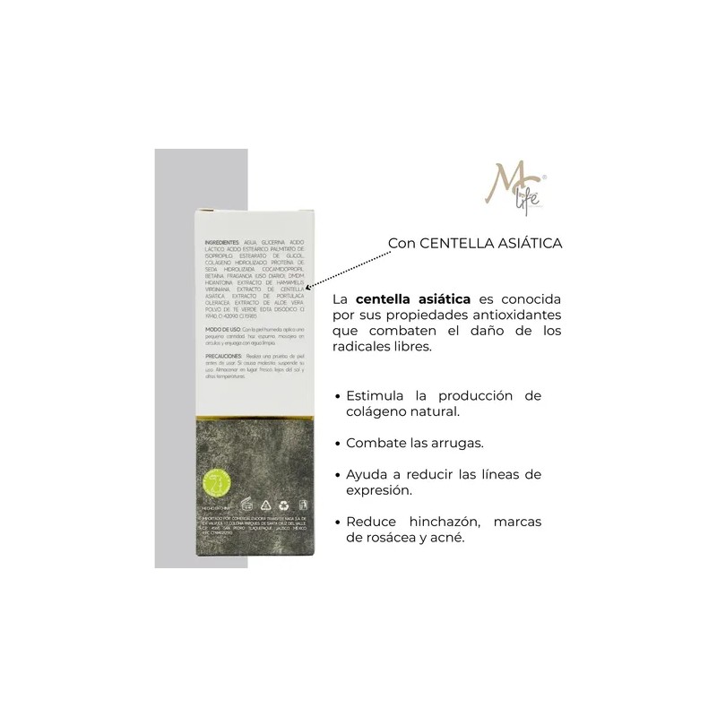 Limpiador Facial Grasa & Acné, Aloe Vera Y Centella. Mc