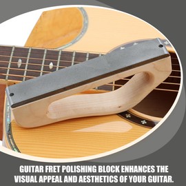 Generic Sanding Block Guitar Fret Leveling Tool Versatile Polishing Kit for Electric and Acoustic Guitars User-friendly Design for Scratch Removal and Aesthetic Enhancement