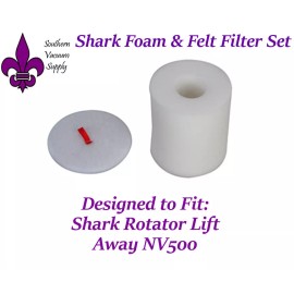Home Revolution to Fit Shark Shark Rotator Pro Lift-Away NV500 Series #XFF500 Filter Set (Post & Pre Filter)