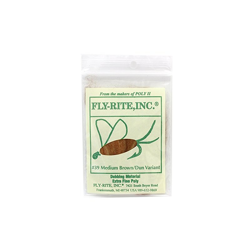 FLY-RITE, INC Fly Light #39 Medium Brown Dunvariant