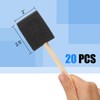 20 Pcs Foam Paint Brushes, 2 Inch Wood Handle Sponge