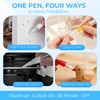 UPZIGS Refillable Touch Up Paint Pen, 3 Pack for Walls