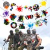 Paintball Party Banners 2PCS Paintball Party Decorations Splatter Splash Cutout