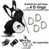 Ragyzity Golf Bag Strap, Universal Replacement Double Shoulder Single Shoulder