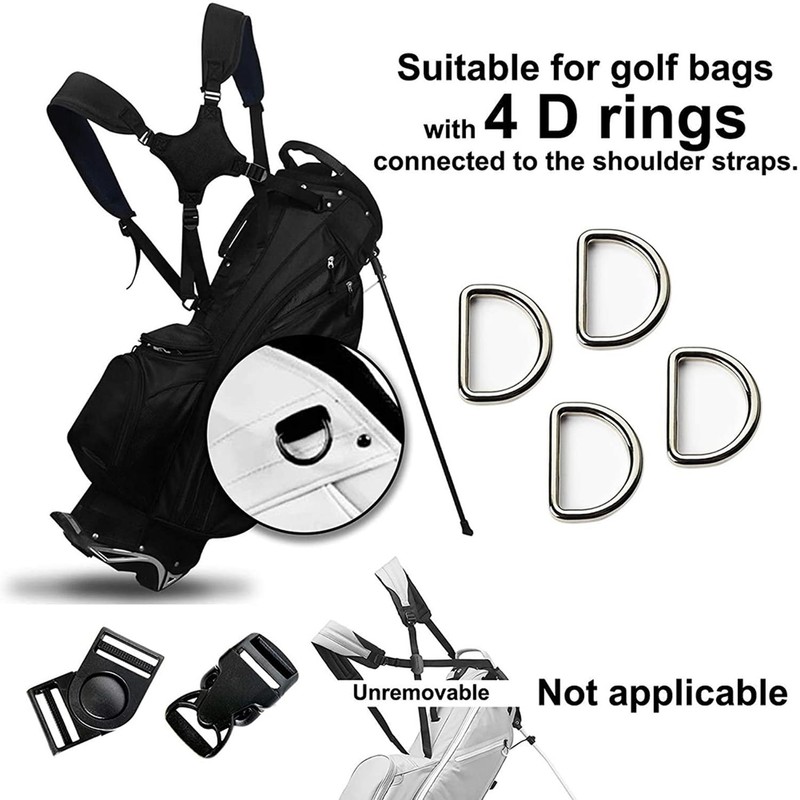 Ragyzity Golf Bag Strap, Universal Replacement Double Shoulder Single Shoulder