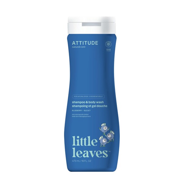 ATTITUDE ATTITUDE Shampoo and Body Wash for Kids, EWG Verified