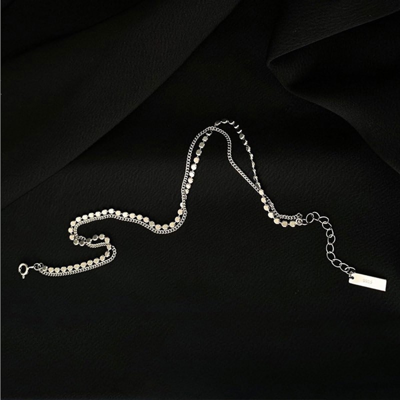 Pulsera Tobillera Bolitas Ajustable Plata Ley 925