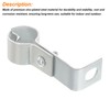 uxcell L Shaped Standoff Pipe Clamp Strap Fit for 3/4"