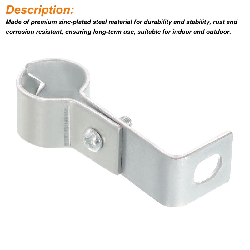 uxcell L Shaped Standoff Pipe Clamp Strap Fit for 3/4"