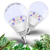 Full Spectrum Small Base E12 Candelabra Plant Grow Light Bulbs,Red