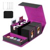 Trading Card Storage Box with Commander Display for MTG, TCG,
