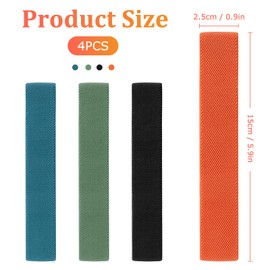 Bento Box Elastic Cinch Belt,4PCS Universal Lunch Box Fixing Strap Compatible With Multiple Meal Box Containers.