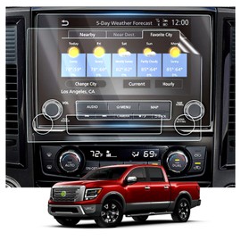 Ruiya Screen Protector for Nissan Titan 8/9 Inch Display Touch Screen,Anti-glare Scratch Plastic Nano Films Compatible with 2020 2021 2022 2023 2024 Nissan Titan Accessories(2 Packs)