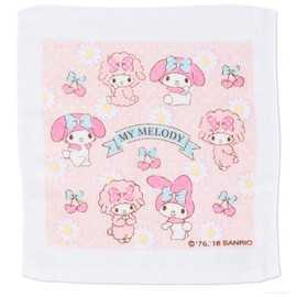 Sanrio My Melody 324299 Hot Towel Set of 3, Approx. 11.4 x 12.6 inches (29 x 32 cm), 100% Cotton