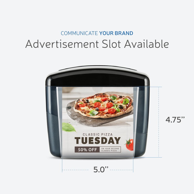 EZ-Pull Countertop Interfold Napkin Dispenser for Restaurants, Tabletop V-fold, Pearl