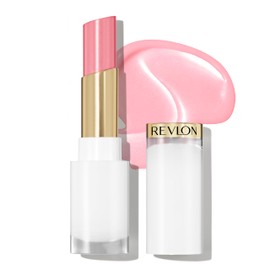 REVLON Super Lustrous Glass Shine Balm, Moisturizing Lip Makeup, Shiny Finish, Made with Hydrating and Nourishing Ingredients for Comfortable Wear, 002 Pink Flip, 0.15 oz