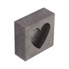 Graphite Mold Heart Shape Graphite Casting Ingot Mould for Gold