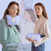YOOLIFE Initial Makeup Bag Gifts - 2 Pieces Make Up