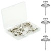 EQUIJUANCE 36 PCS Double Headed Thumb Tacks Push Pin for